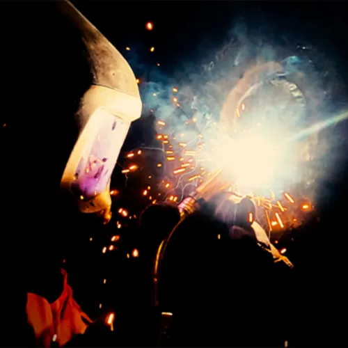 Large industrial storage tanks